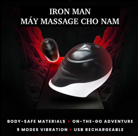 Máy massage đầu dương vật Toyschool Iron Man âm đạo giả đa năng